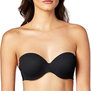 Black "This is Not a Bra" Underwire Contour Strapless Bra